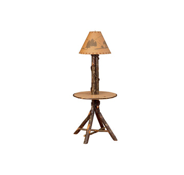 Round Table with Lamp