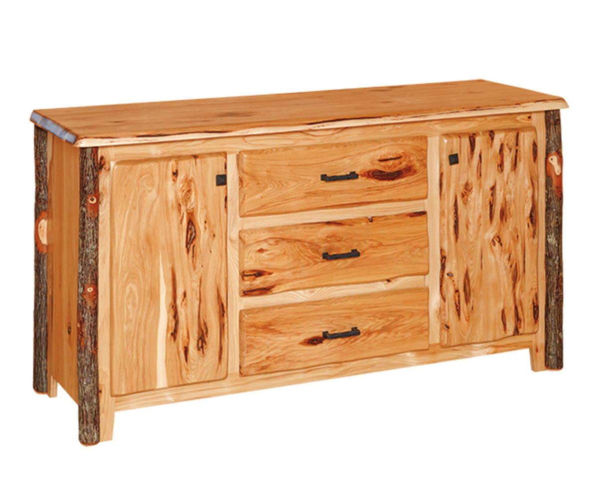 3 Drawer 2 Door Dresser Wavy Edge