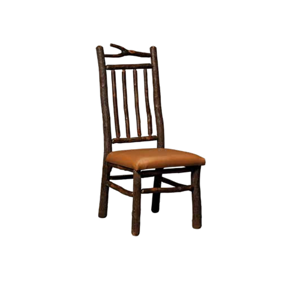 Branch Side Chair with Spindle Back & Solid Sea