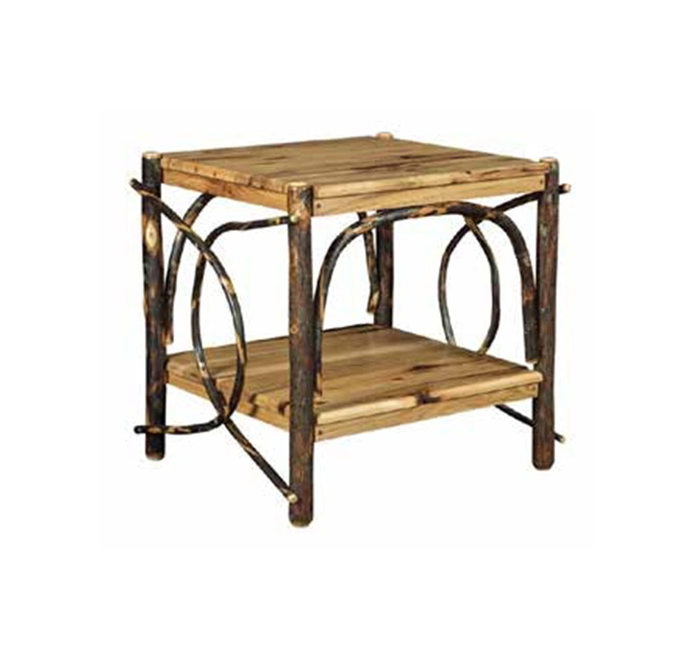 End Table Solid Top & Shelf