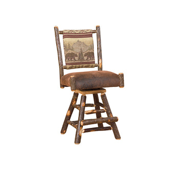 Straight Back Swivel Barstool