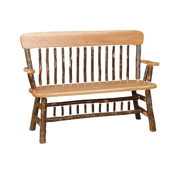 Panel Back Deacon Bench